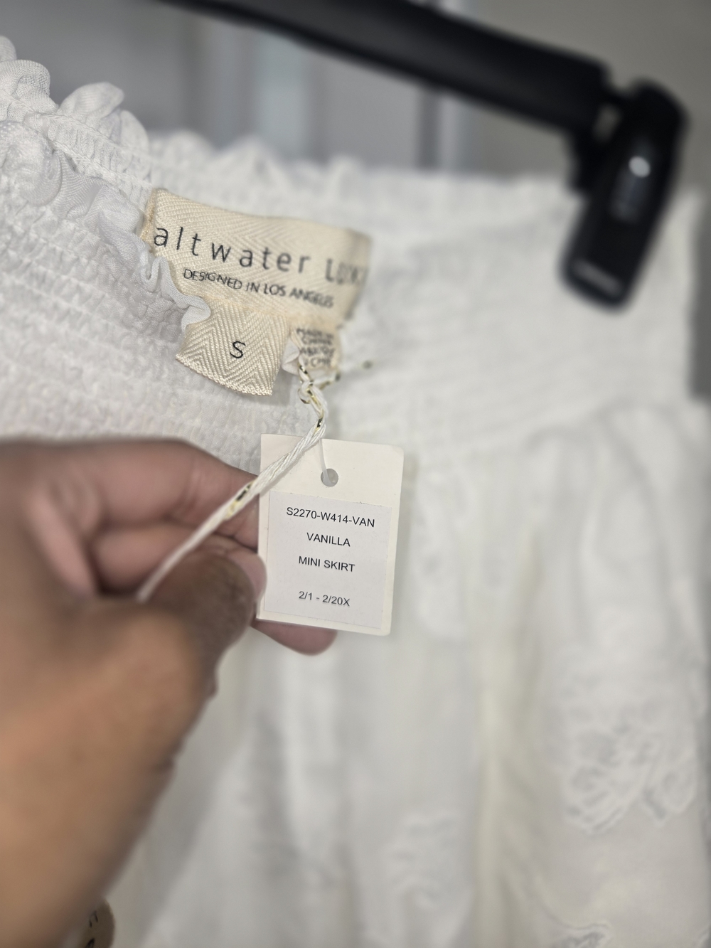 Saltwater LUXE Vanilla Mini Skirt - White